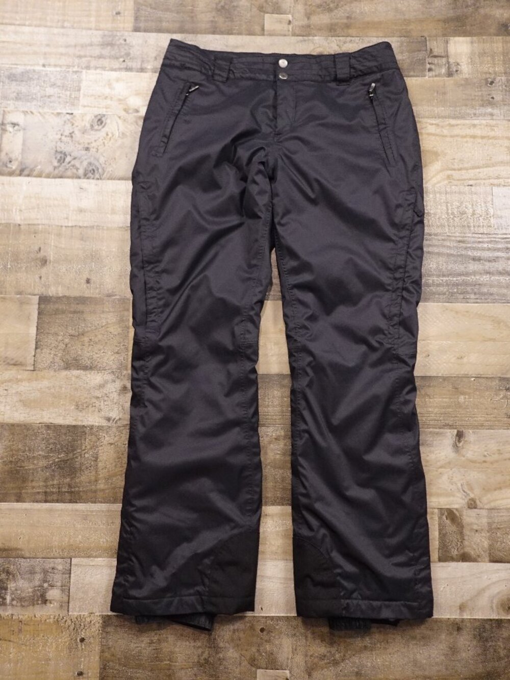 Columbia Hot Seat II Snow Pants Women’s Large Black Omni-Heat Ski Waterproof